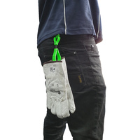 Neon Orange Glove Clip - Interlock Design - 20 Each