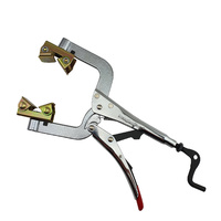 2 x Strong Hand Locking Pipe Pliers 280mm with Adjustable Swivel V-Pads
