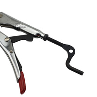 Strong Hand Locking Pipe Pliers 180mm with Adjustable Swivel V-Pads - PG622VM