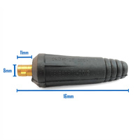Panel Socket & Cable Plug Connector 10-25 DINSE 100-200 Amp