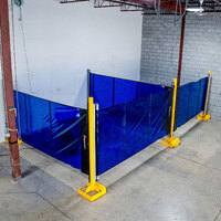 10 x screen welding bay fit out kit - Retractable Welding Screen / Curtain Package - 6m long