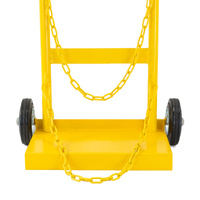 D Size Gas Cylinder Bottle Trolley Telescopic with Rubber Wheels