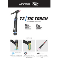 UNIMIG T2 / T3W TIG Torch 11 Piece KIT - 1.6mm