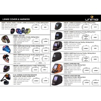 UNIMIG Inner & Outer Complete Lens Kit for RWX6000 and RWX8000 Welding Helmets