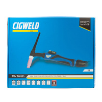 Cigweld WP26 180 Amp 8 Meter Tig Torch 8 pin plug to suit Weldskill - Dinse 35-50