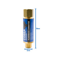 COBRA Oxygen Gas Flashback Arrestor - Regulator End