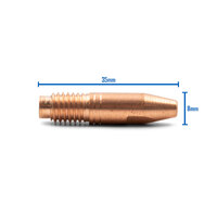 FRONIUS Style MIG Contact Tips 1.2mm - 25 pack - M8 x 8 x 1.2mm 