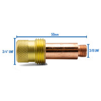 WP-17 | 18 | 26 TIG Gas Lens Collet Body 3.2mm - 10 Each