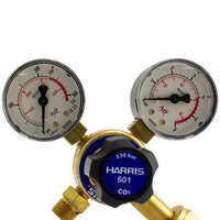 Harris 601 Dual CO2 Regulators with 6mm Barb