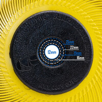 3M 61500187770 150mm x 12mm Scotch-Brite 80 Grit Curved Radial Bristle Brush