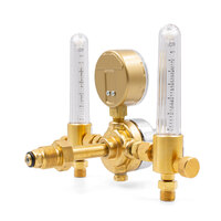 Harris 821 Argon Pre-Set Regulator Dual Flow Meters