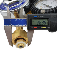Harris 825 Co2 Pressure Regulator Gauge - 0 to 400kPa - Side Inlet