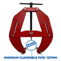 COBRA Pipe Alignment Welding Clamp Set of 3 - 25mm to 300mm (1" to 11.8") with Stainless Steel Alignment Screw