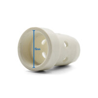 Binzel Style 501 Water-cooled MB38 Gas Diffuser - White Ceramic - 2 Each