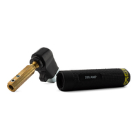 200A Electrode Holder and Lead - 3 Meter - 10-25 Small Plug 