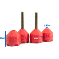 Pipe Flange Alignment Pins  Red - 4 Pairs - Australian Made