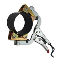 Strong Hand Locking Pipe Pliers 180mm with Adjustable Swivel V-Pads - PG622VM