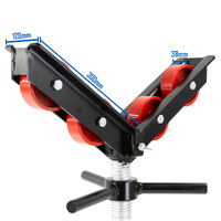 300mm (12") Large V-Head Steel Rollers for Pipe Stand 8,580 lbs (3,900kg) Load Rating