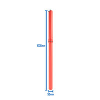 COBRA ROD RAK TIG Storage Tube - 50mm x 1000mm - RED 5 Pack - MADE IN AUSTRALIA