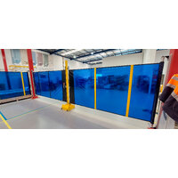 10 x screen welding bay fit out kit - Retractable Welding Screen / Curtain Package - 6m long