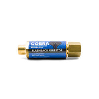 COBRA Oxygen & Fuel Gas Flashback Arrestors - Regulator End Twin Pack