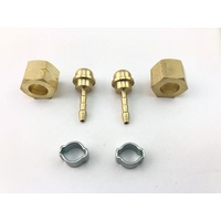 3/8 BSP Regulator Brass Barb fittings for 3mm ID hose Smith little torch