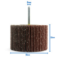 Klingspor KM 613 40 Grit Abrasive Mop for Stainless Steel 80 x 50 x 6mm - 10 Each
