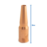 TWECO #4 Style MIG Gas Nozzle / Shroud 9mm Pipeline - 5 Each