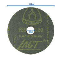 Box of 100mm Ceramic Resin Fibre Sanding Disc Pad 4"- 25 Pack - 120 Grit Pad