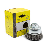 65mm Klingspor Twist Knot Cup Brush for Angle Grinder 12500 RPM - 1 Each