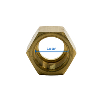 3/8 BSP Nut with 6mm Barb - Left Hand Thread - 2 Each