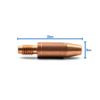 MIG Contact Tips - 1.2mm FRONIUS Style - 10 pack - M6 x 6 x 1.2mm 