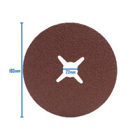 3M Cubitron II 80 Grit Fibre Disc 982C 7" 180mm x 22mm - 100 Each