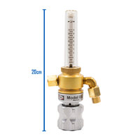 Harris 653 Argon Co2 Pipeline Flow Meter Regulator 