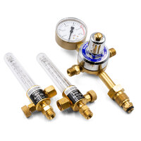 Harris 821 Argon Preset Regulator Bottom Entry with Flowmeters