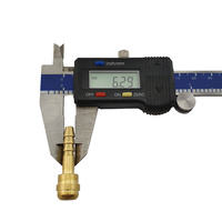 10x 5/8 UNF Regulator Brass Barb fitting for 5mm Hose - Nut and Barb