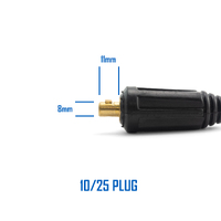 200A Electrode Holder and Lead - 5 Meter - 10-25 Small Plug