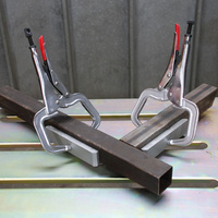 Strong Hand Locking C-Clamp Pliers 165mm Long with Round Ends