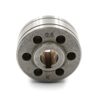 WIA WF030 MIG Roller Knurled 37mm x 10mm x 18mm - Suits 0.6mm / 0.8mm wire