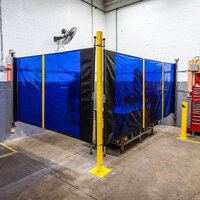 10 x screen welding bay fit out kit - Retractable Welding Screen / Curtain Package - 6m long