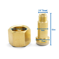 Type 30 Nut and Stem for Uweld Co2 Regulator - 1 Each