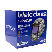 4 SENSOR Weldclass Promax 500 Revhead Automatic Welding Helmet