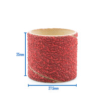 Klingspor 60 Grit CS 410 X 25mm x 25mm Spiral Bands for Stainless Steel - 50 Each