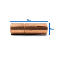 Fronius Style MIG Gas Nozzle / Shroud 17mm Ø - 66mm Long - 5 Pack