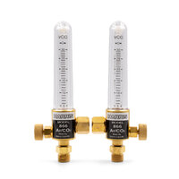 Harris 821 Argon Pre-Set Regulator Dual Flow Meters