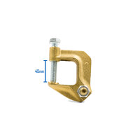 600 Amp Earth Clamp Brass G Type Cigweld 500a Style 646351 - 5 Each