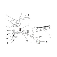 MWK4000 Gouging Torch Spare Part - #7-8  Air Switch Button and O Ring Set