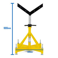 Welding Pipe Stand Fixed Legs Heavy Duty Adjustable Height 3,000 lbs (1,360kg) Load Rating
