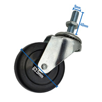Castor Wheel Set of 4 for Welding Screen - Lockable Heavy Duty 