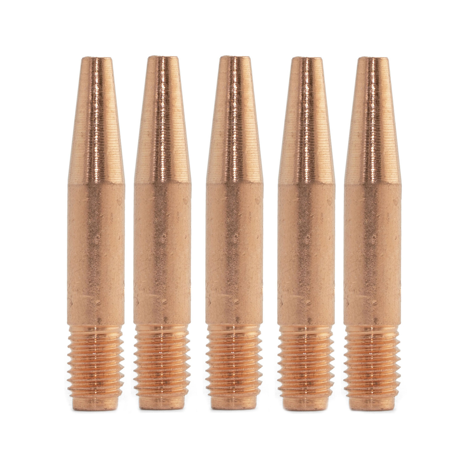 Tweco Style 14T52 TAPERED MIG Contact Tips 1.3mm - 5 Each